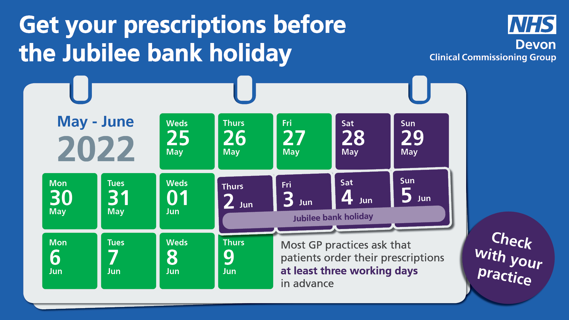 Staying healthy over the Jubilee weekend Healthwatch Devon